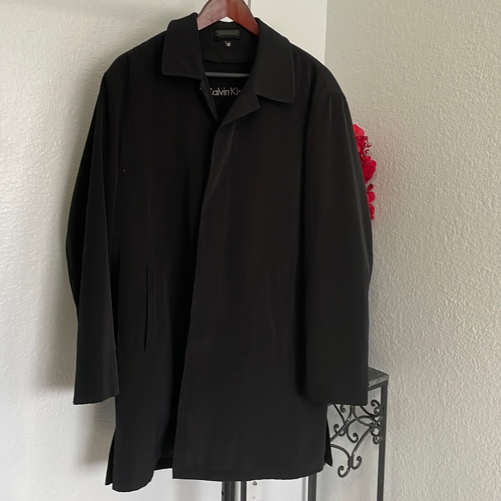 Calvin Klein Removable Liner Black Jacket 40R
